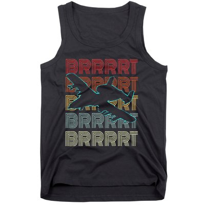 BRRRRT A-10 Warthog Vintage Retro Style Tank Top