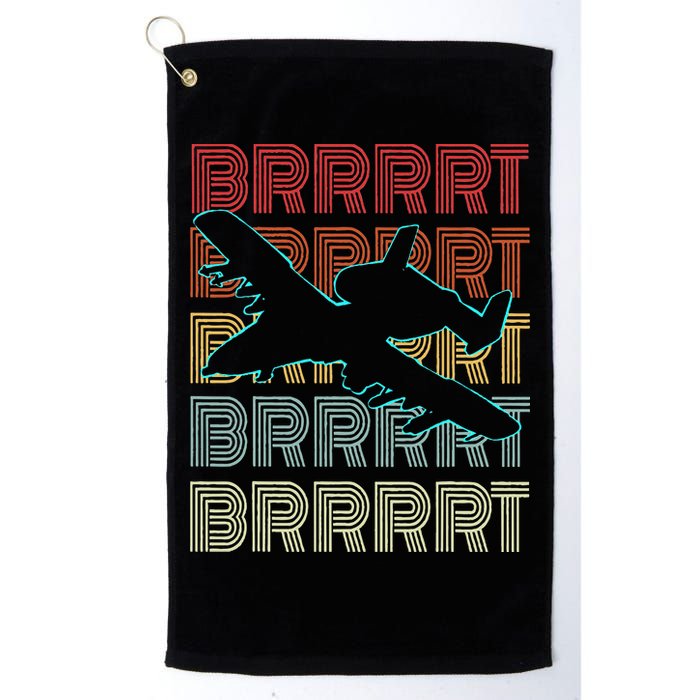 BRRRRT A-10 Warthog Vintage Retro Style Golf Towel