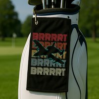 BRRRRT A-10 Warthog Vintage Retro Style Golf Towel
