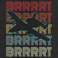 BRRRRT A-10 Warthog Vintage Retro Style Golf Towel