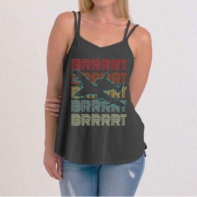 BRRRRT A-10 Warthog Vintage Retro Style Women's Strappy Tank