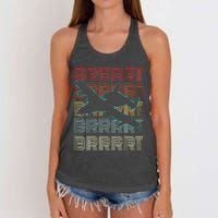 BRRRRT A-10 Warthog Vintage Retro Style Women's Knotted Racerback Tank