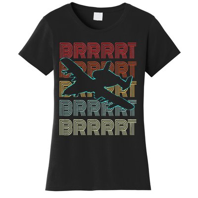 BRRRRT A-10 Warthog Vintage Retro Style Women's T-Shirt