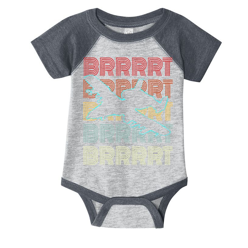 BRRRRT A-10 Warthog Vintage Retro Style Infant Baby Jersey Bodysuit
