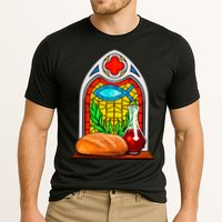 Bread And Wine Christian Stained Glass Catholic Performance Shirt