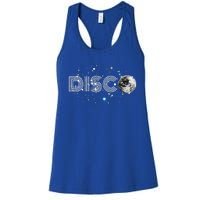 Black And White Disco Ball Club Retro Women's Racerback Tank