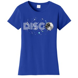 Black And White Disco Ball Club Retro Women's T-Shirt