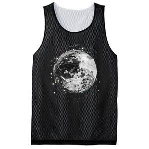 Black And White Disco Ball Club Retro Mesh Reversible Basketball Jersey Tank