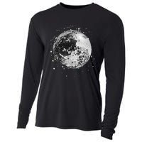 Black And White Disco Ball Club Retro Cooling Performance Long Sleeve Crew