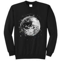 Black And White Disco Ball Club Retro Tall Sweatshirt