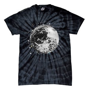 Black And White Disco Ball Club Retro Tie-Dye T-Shirt