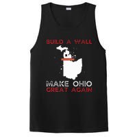 Build A Wall Make Ohio Great Again Funny State Gift Parody PosiCharge Competitor Tank