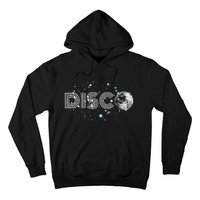 Black And White Disco Ball Club Retro Hoodie