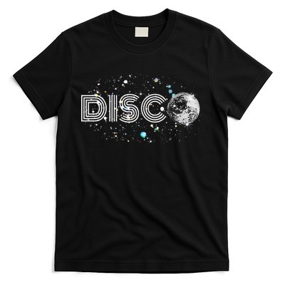Black And White Disco Ball Club Retro T-Shirt