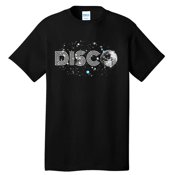 Black And White Disco Ball Club Retro Tall T-Shirt