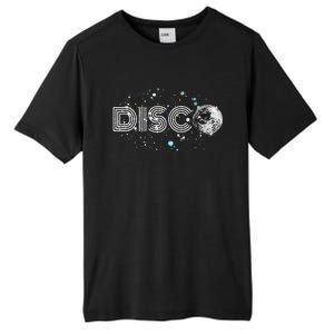 Black And White Disco Ball Club Retro Tall Fusion ChromaSoft Performance T-Shirt