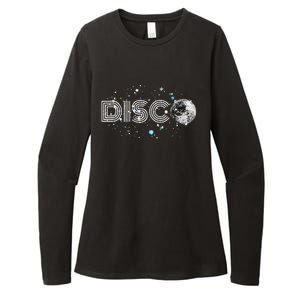 Black And White Disco Ball Club Retro Womens CVC Long Sleeve Shirt