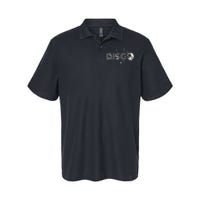 Black And White Disco Ball Club Retro Softstyle Adult Sport Polo