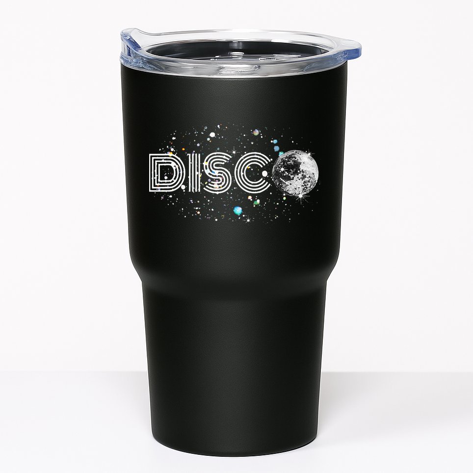 Black And White Disco Ball Club Retro Tumbler
