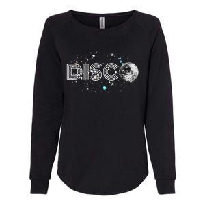 Black And White Disco Ball Club Retro Womens California Wash Sweatshirt