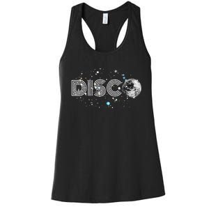 Black And White Disco Ball Club Retro Women's Racerback Tank