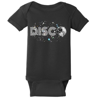 Black And White Disco Ball Club Retro Baby Bodysuit