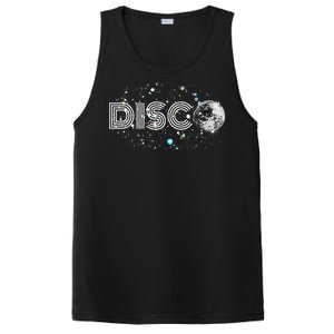 Black And White Disco Ball Club Retro PosiCharge Competitor Tank