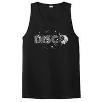 Black And White Disco Ball Club Retro PosiCharge Competitor Tank