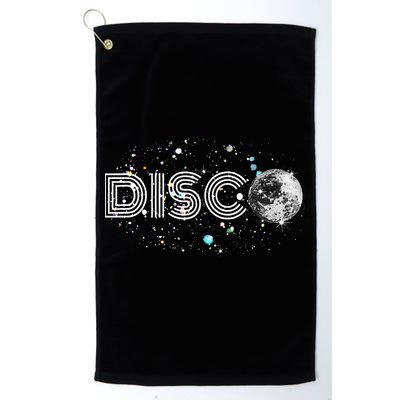 Black And White Disco Ball Club Retro Golf Towel