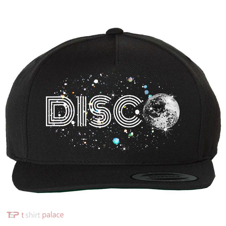 Black And White Disco Ball Club Retro Wool Snapback Cap