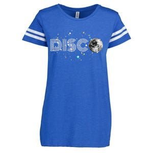 Black And White Disco Ball Club Retro Enza Ladies Jersey Football T-Shirt