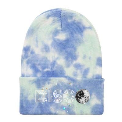 Black And White Disco Ball Club Retro Tie Dye 12in Knit Beanie