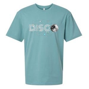 Black And White Disco Ball Club Retro Sueded Cloud Jersey T-Shirt