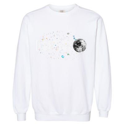 Black And White Disco Ball Club Retro Garment-Dyed Sweatshirt