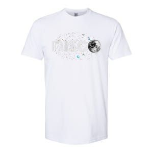 Black And White Disco Ball Club Retro Softstyle CVC T-Shirt