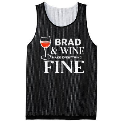 BRAD And Wine Make Everything Fine Name BRADS Mesh Reversible Basketball Jersey Tank