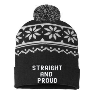 Black and White Celebration Design USA-Made Snowflake Beanie