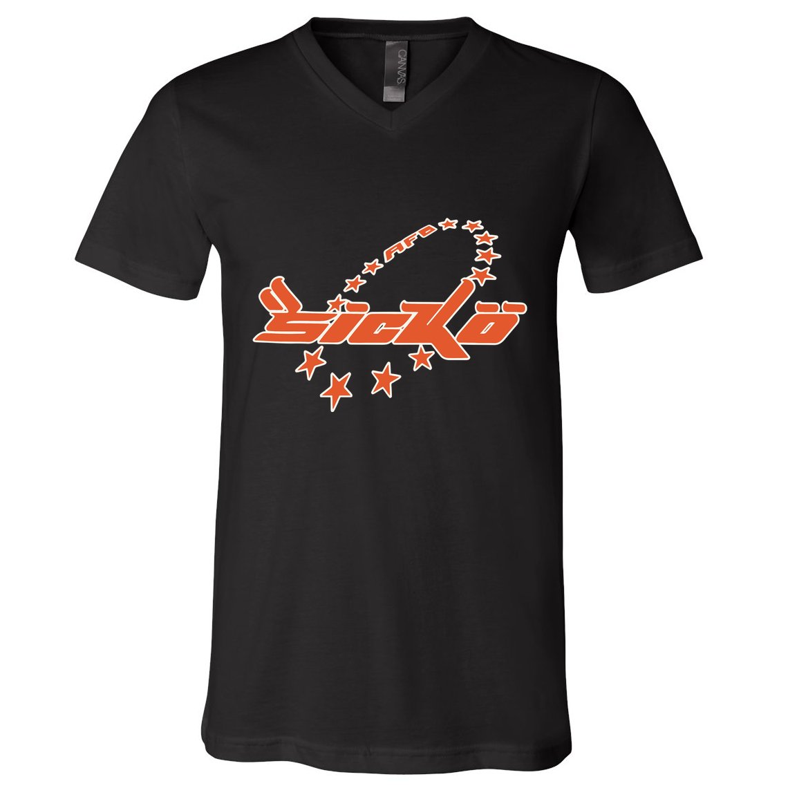 Bornfrompain Afb X Sicko Stars V-Neck T-Shirt