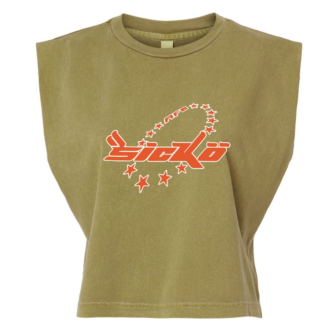 Bornfrompain Afb X Sicko Stars Garment-Dyed Women's Muscle Tee