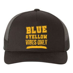 Blue And Yellow Game Day High School Football Yupoong Adult 5-Panel Trucker Hat