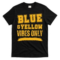 Blue And Yellow Game Day High School Football T-Shirt