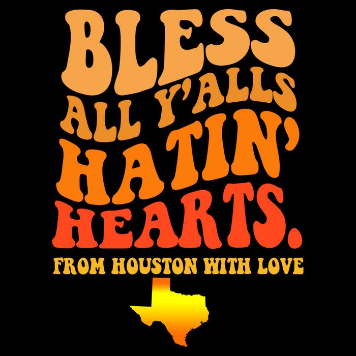 Bless All Yalls Hatin Hearts From Houston With Love Funny Backpack