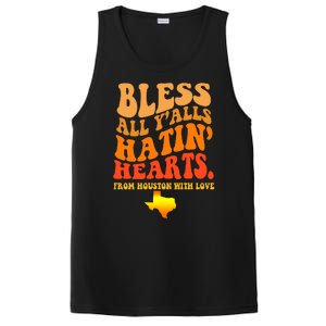 Bless All Yalls Hatin Hearts From Houston With Love Funny PosiCharge Competitor Tank