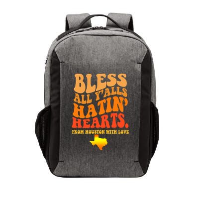 Bless All Yalls Hatin Hearts From Houston With Love Funny Vector Backpack