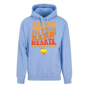 Bless All Yalls Hatin Hearts From Houston With Love Funny Unisex Surf Hoodie