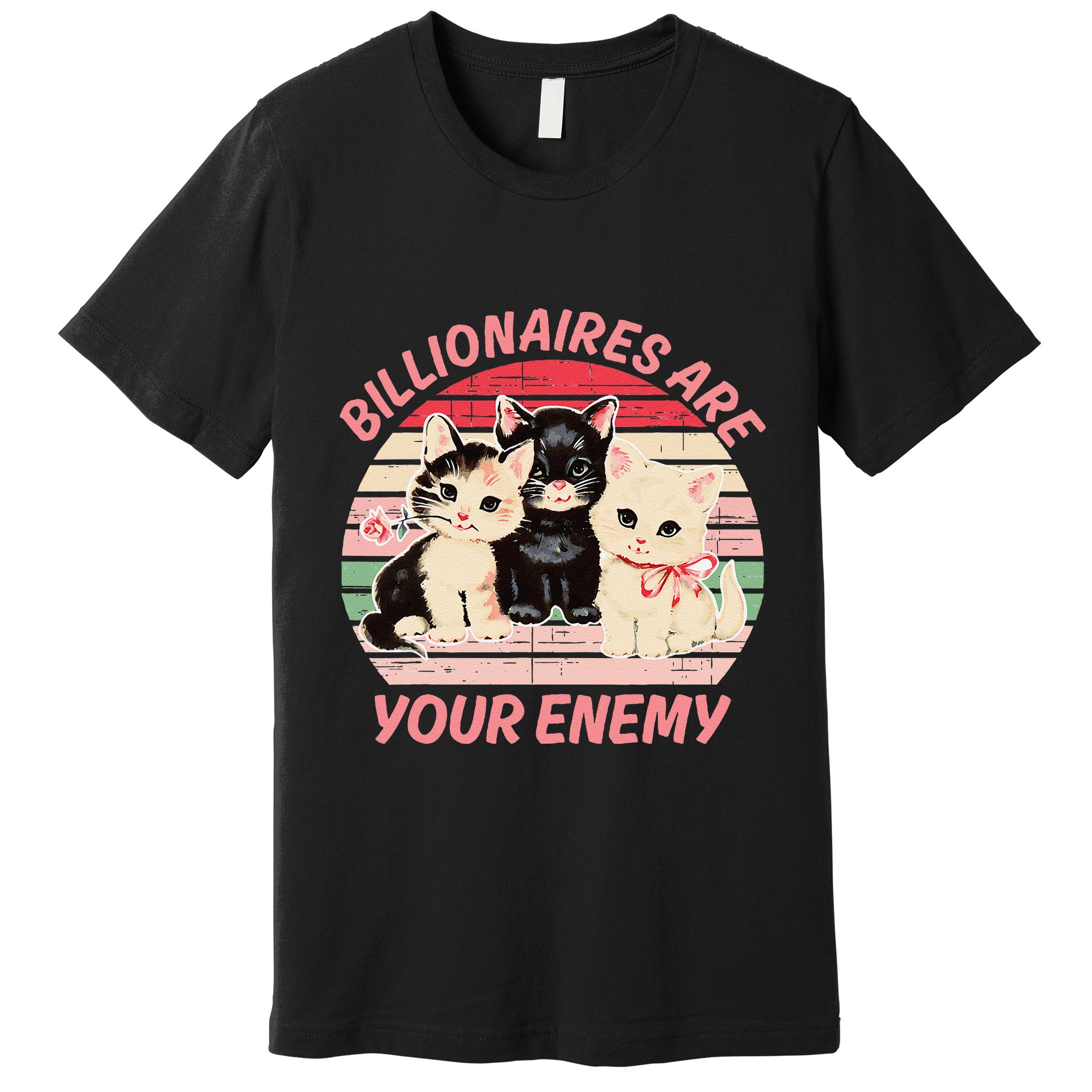 Billionaires Are Your Enemy Cat Vintage Premium T-Shirt