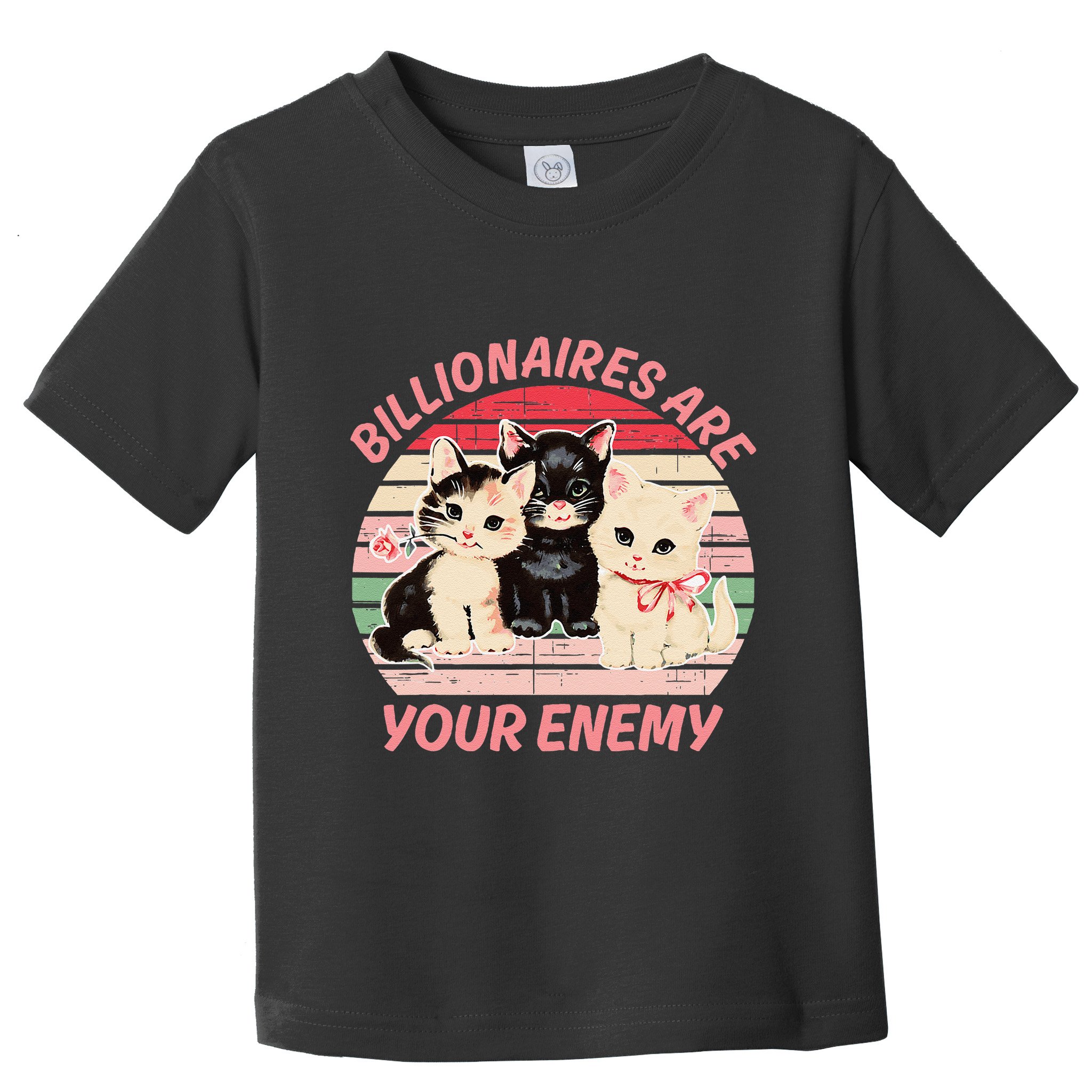 Billionaires Are Your Enemy Cat Vintage Toddler T-Shirt