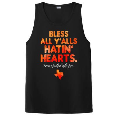 Bless All Y'alls Hatin' Hearts Houston With Love PosiCharge Competitor Tank