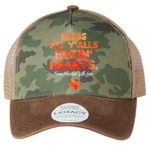 Bless All Y'alls Hatin' Hearts Houston With Love Legacy Tie Dye Trucker Hat