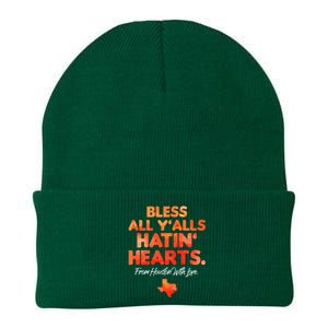 Bless All Y'alls Hatin' Hearts Houston With Love Knit Cap Winter Beanie